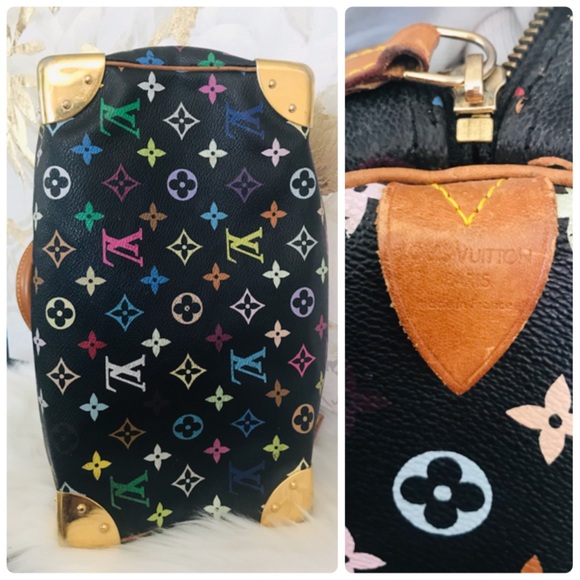 🌺Louis Vuitton Murakami Multicolor black Speedy30 - Picture 14 of 16